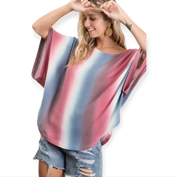 Ombre Print Top - Picture 3 of 5